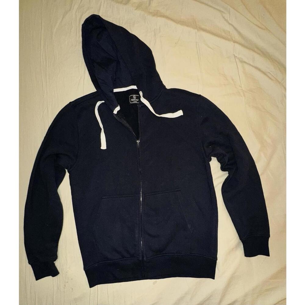 Dh Essentials Mens Basic Full-Zip Fleece Hoodie S… - image 2